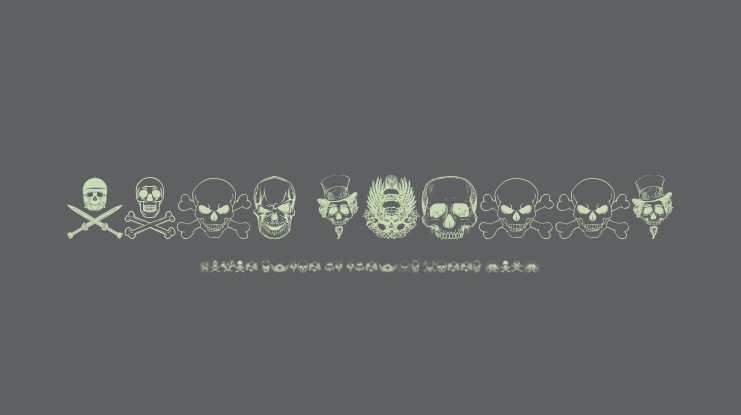only skulls Font