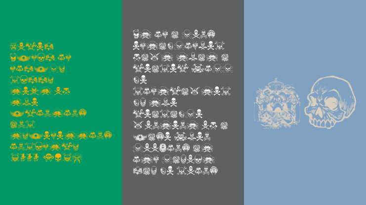 only skulls Font
