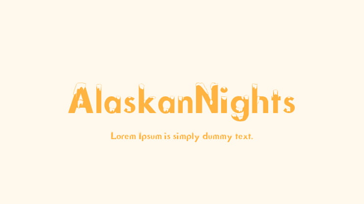 AlaskanNights Font