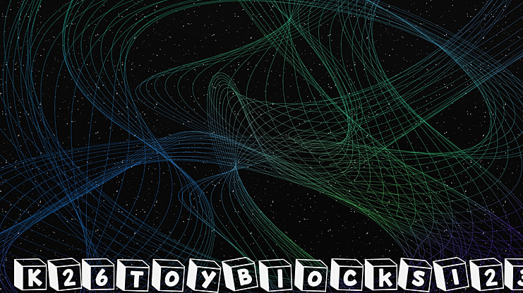 K26ToyBlocks123 Font