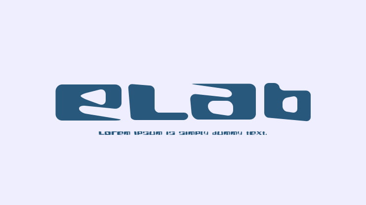 eLab Font