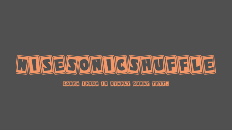 NiseSonicShuffle Font