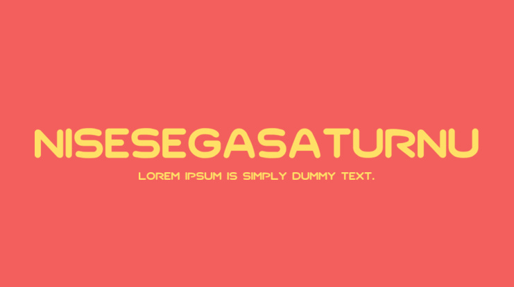 NiseSegaSaturnU Font
