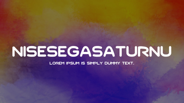 NiseSegaSaturnU Font