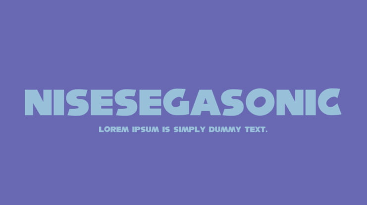 NiseSegaSonic Font