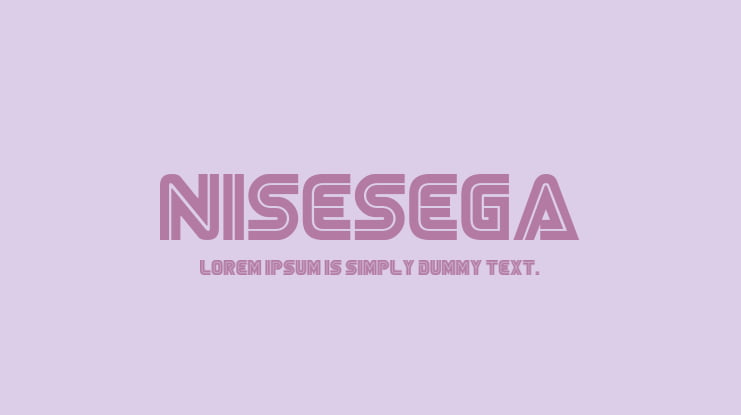 NiseSega Font