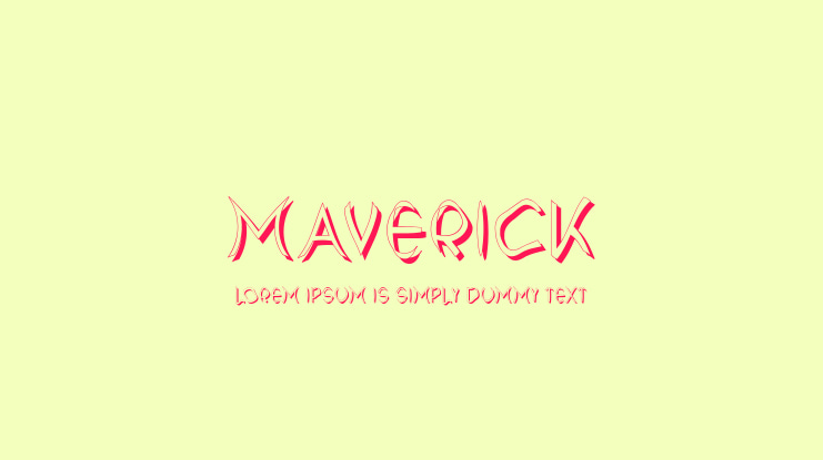 Maverick Font