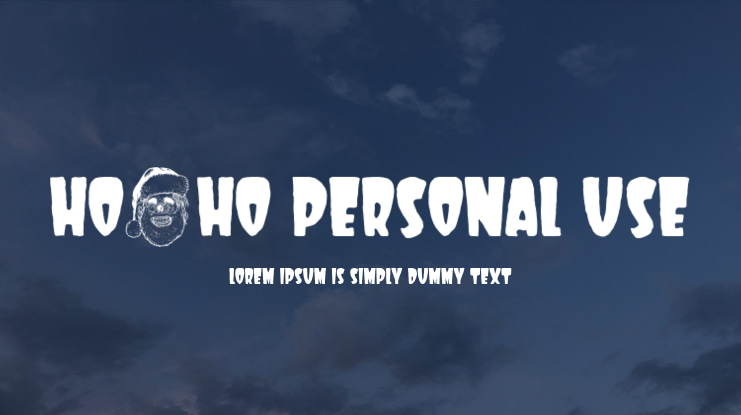 ho ho ho PERSONAL USE Font