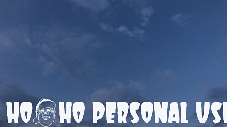ho ho ho PERSONAL USE Font