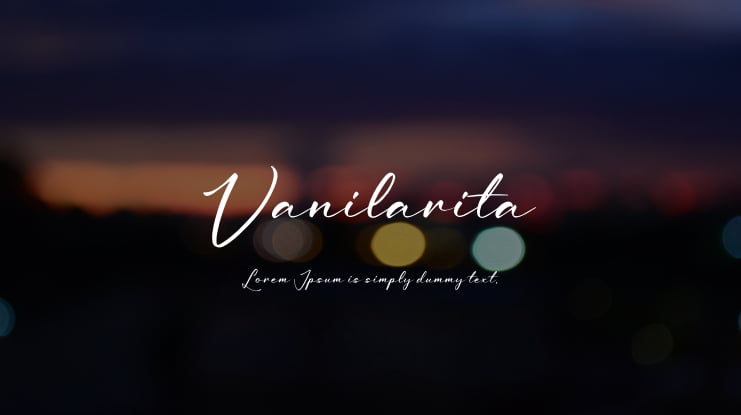 Vanilarita Font