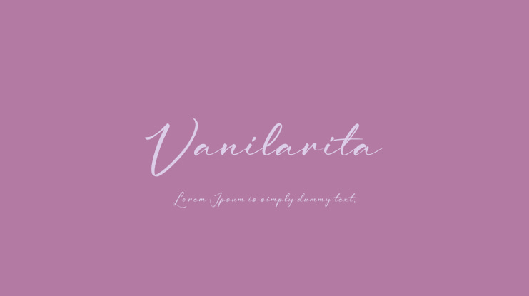 Vanilarita Font