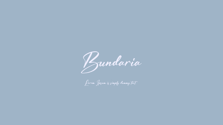 Bundaria Font
