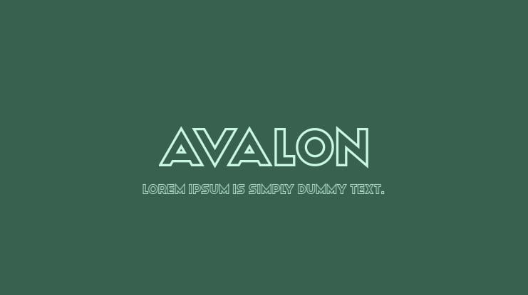 Avalon Font Family