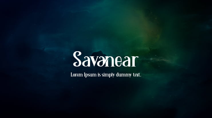 Savanear Font