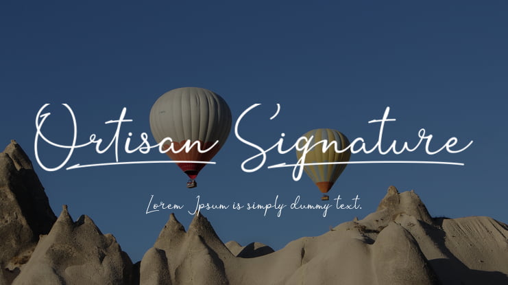 Ortisan Signature Font