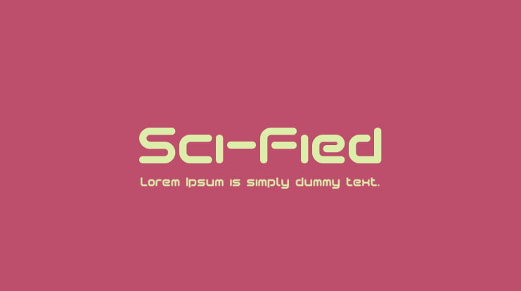 Sci-Fied Font Family