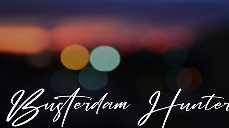 Busterdam Hunter Font