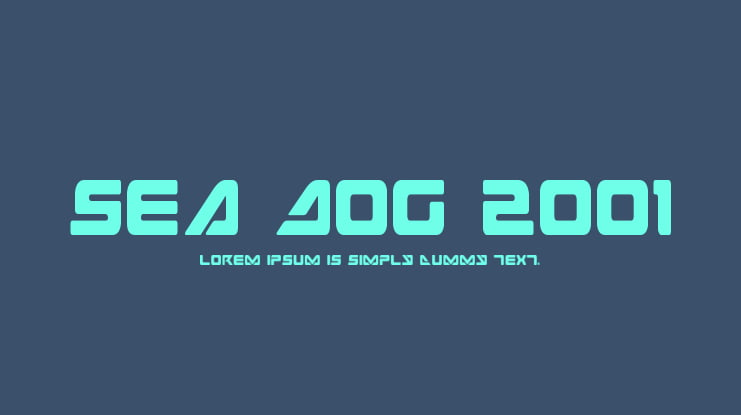 Sea Dog 2001 Font Family