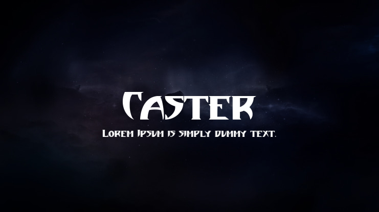 Caster Font
