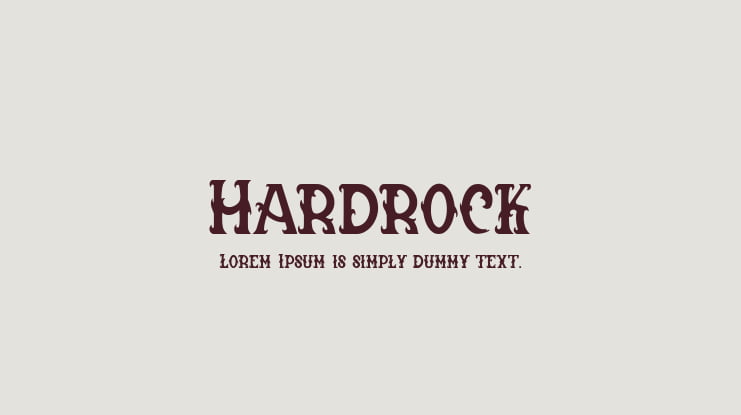 Hardrock Font