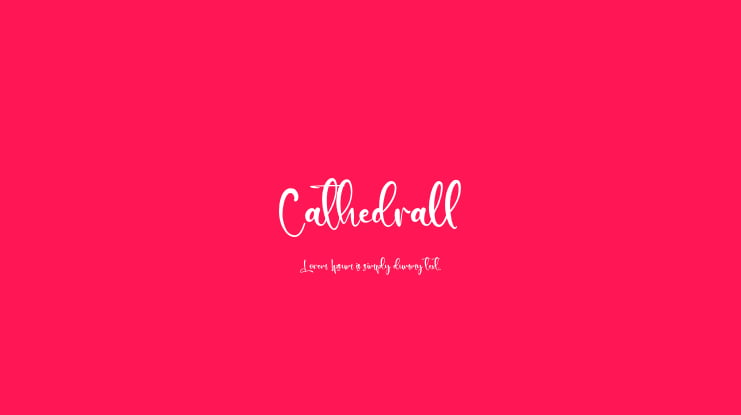 Cathedrall Font