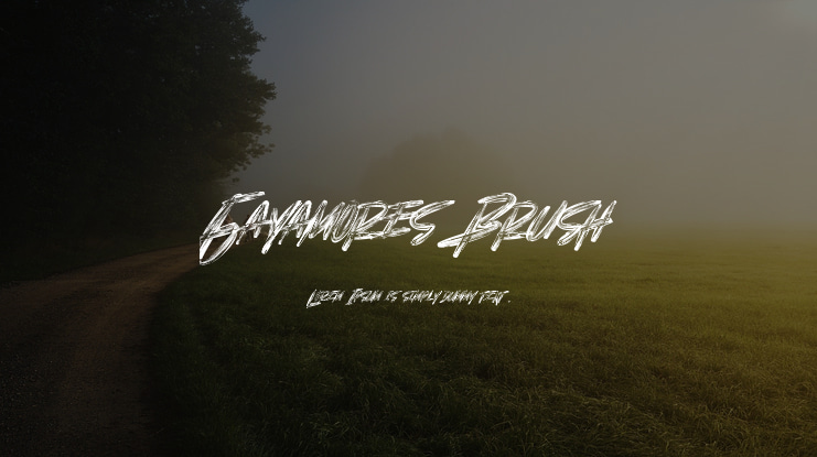 Gayamores Brush Font