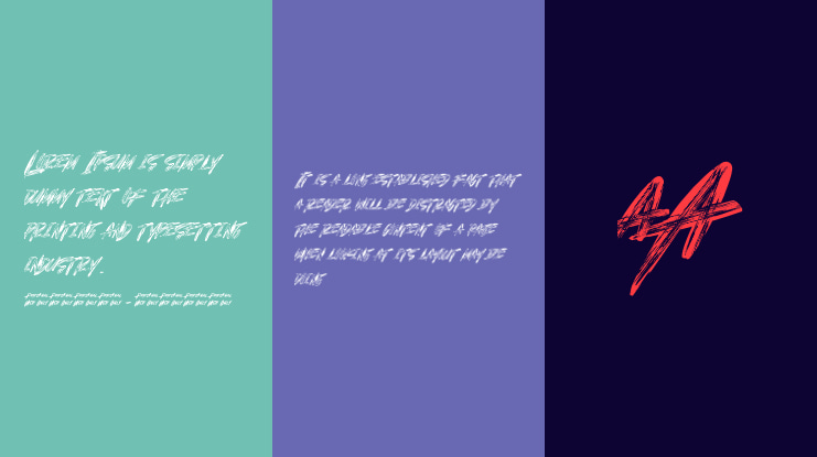 Gayamores Brush Font