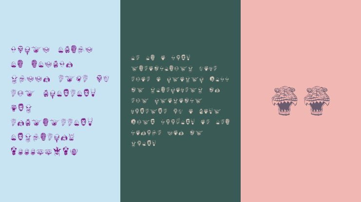 Monsters Among US Dingbats Font