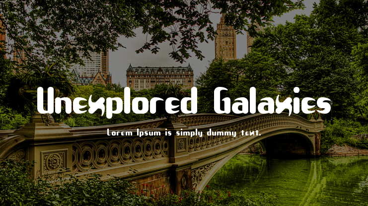 Unexplored Galaxies Font Family