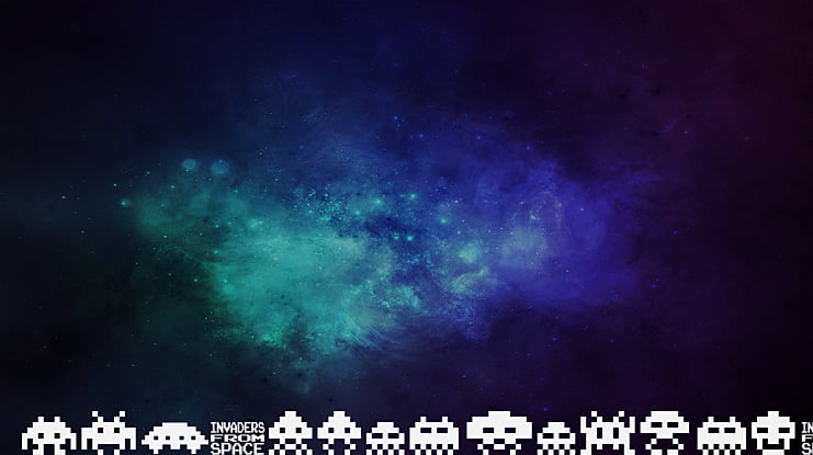 invaders from space Font