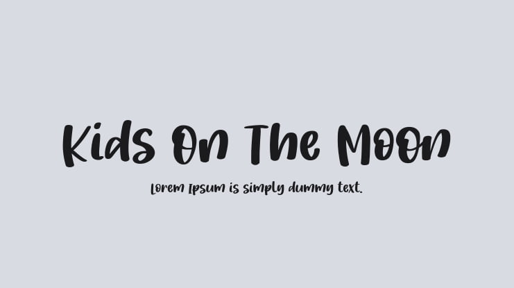 Kids On The Moon Font