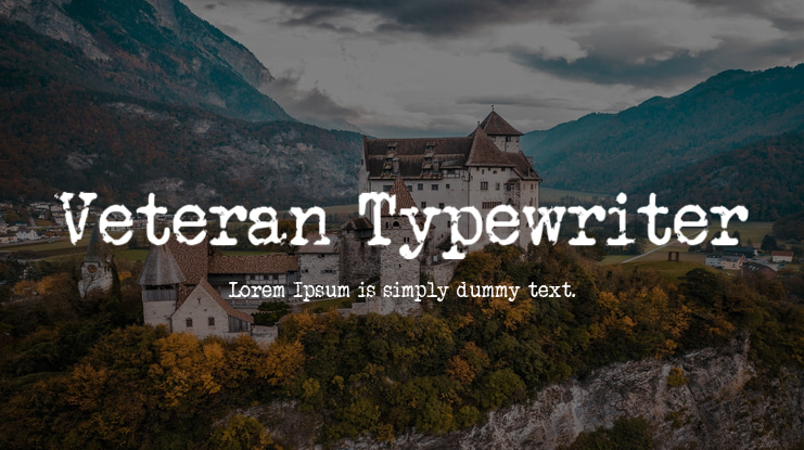 Veteran Typewriter Font