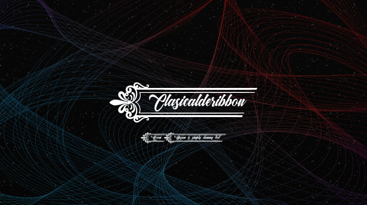 Clasicalderibbon Font