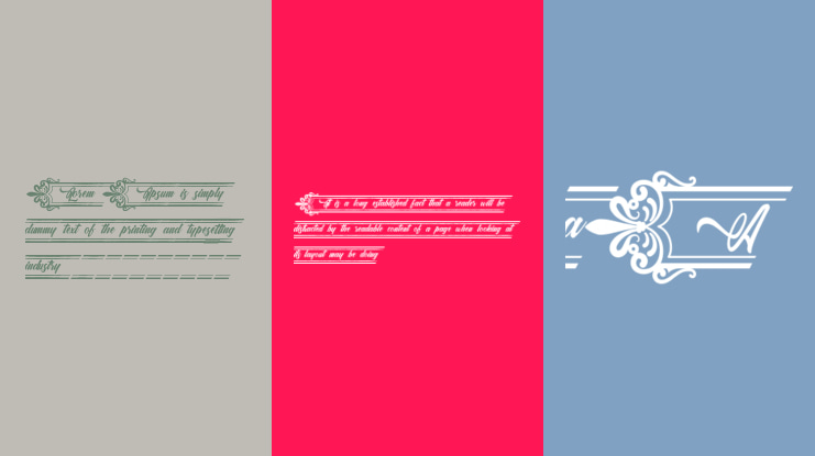 Clasicalderibbon Font