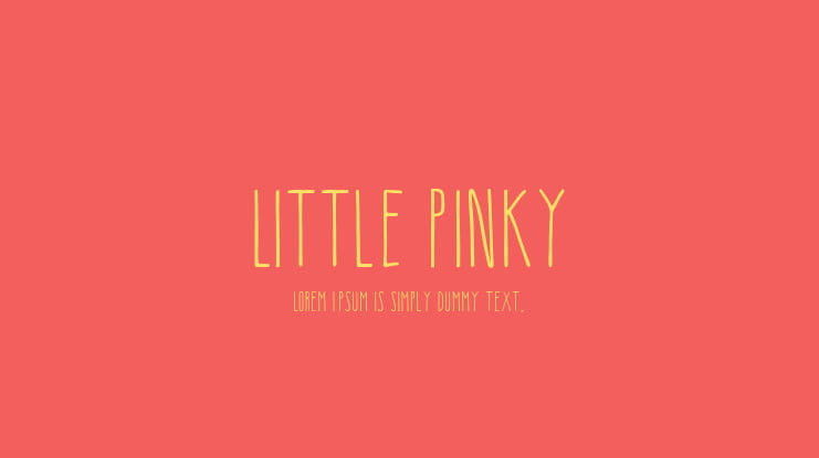 Little Pinky Font Family