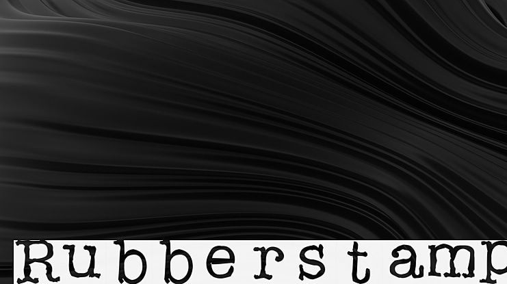Rubberstamp Font