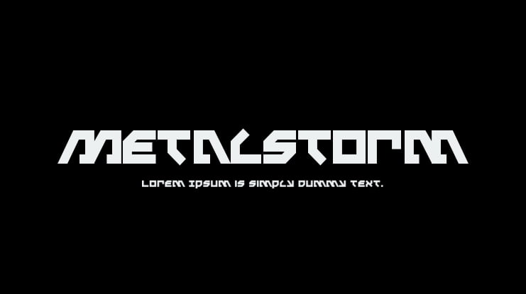 Metalstorm Font Family