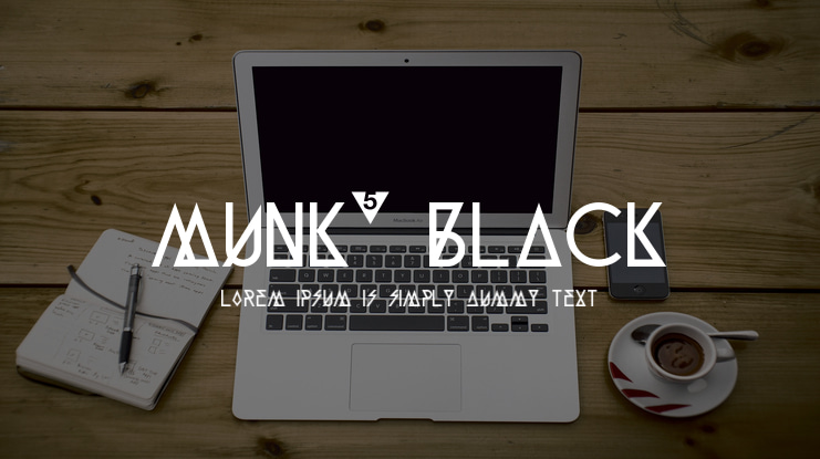 Munk5 Black Font