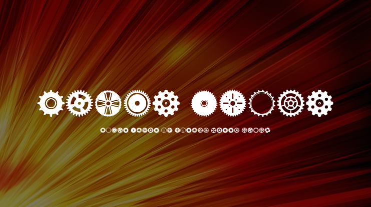Gears Icons Font