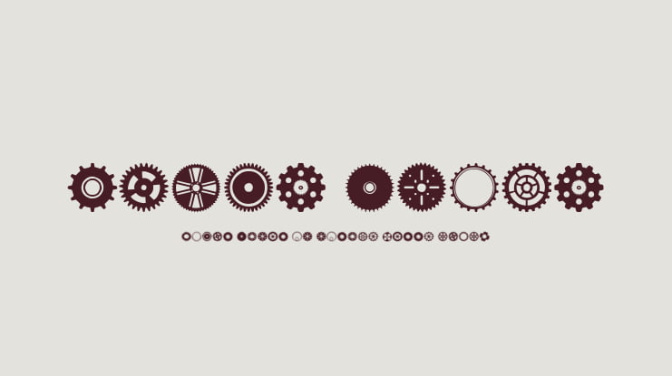 Gears Icons Font