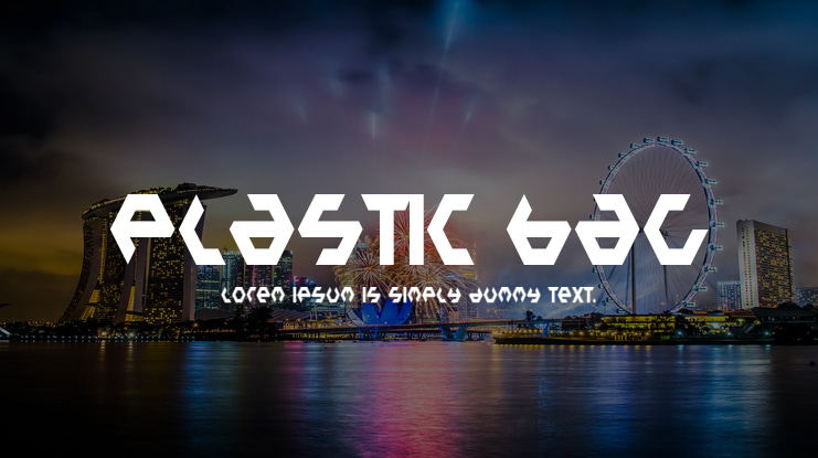 Plastic Bag Font