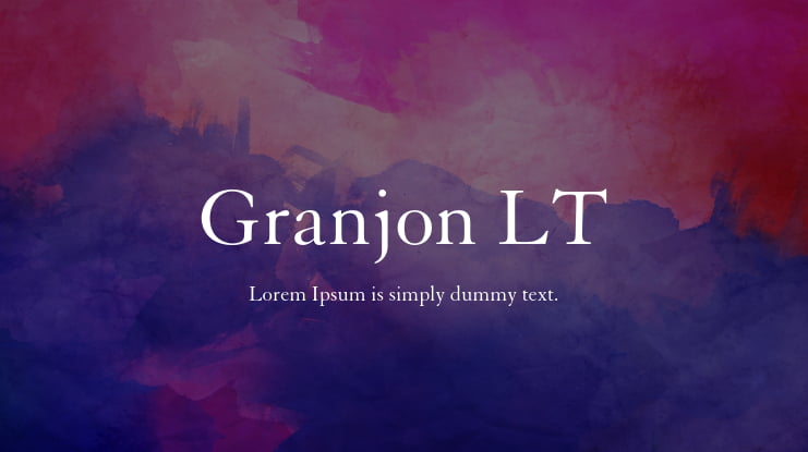 Granjon LT Font Family