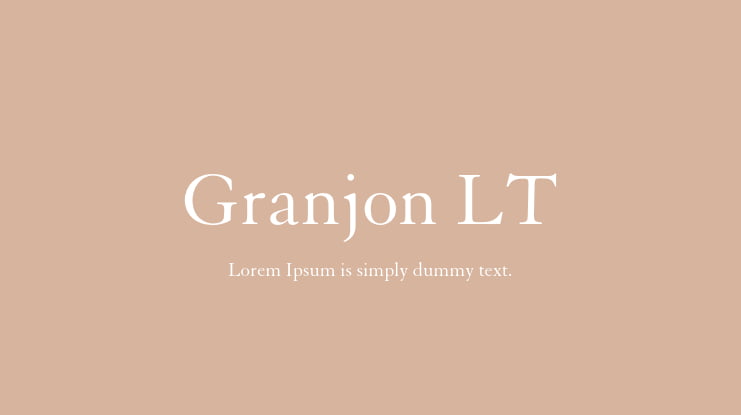 Granjon LT Font Family