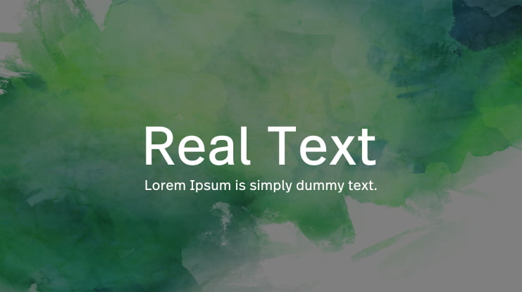 Real Text Font Family