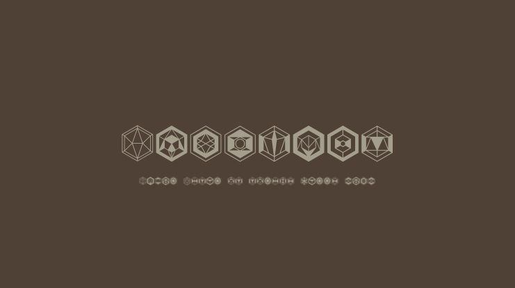 Hexagons Font