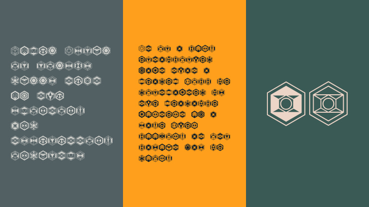 Hexagons Font