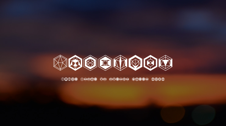 Hexagons Font