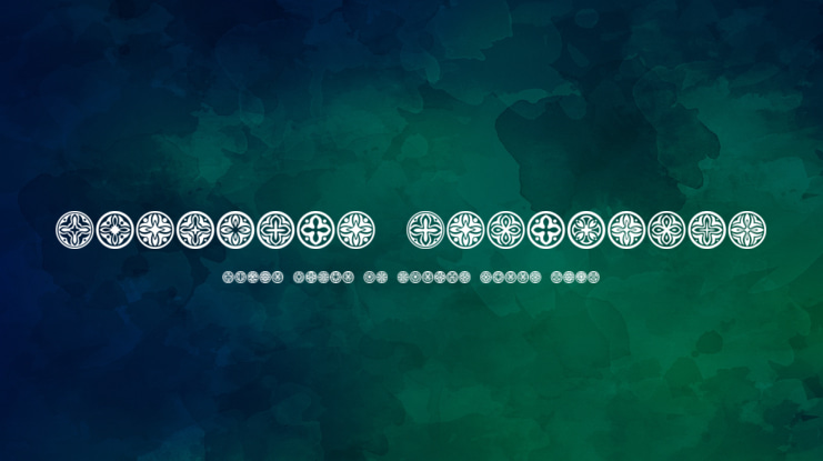 Circular Ornaments Font Family
