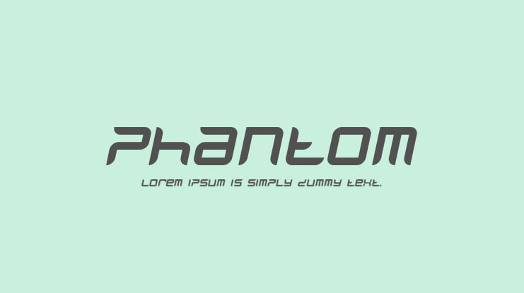 Phantom Font