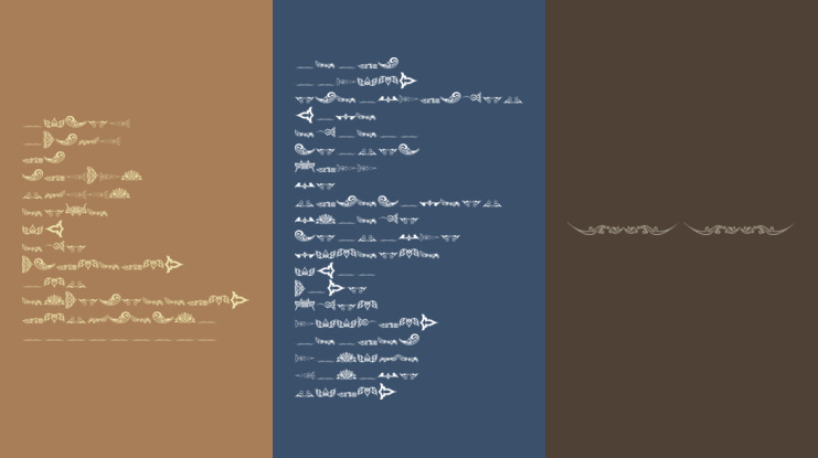 Vintage Decorative Signs 6 Font